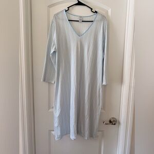 Soft Vintage Pima Cotton Nightshirt / Nightgown Soft Cozy Cottage Life Size L